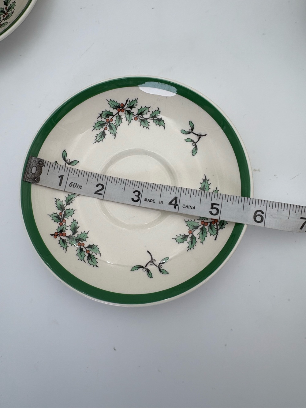 Two Vintage Spode Christmas Tree Coffee/Tea Cup and Saucer Set - Made in England - Picture 10 of 16